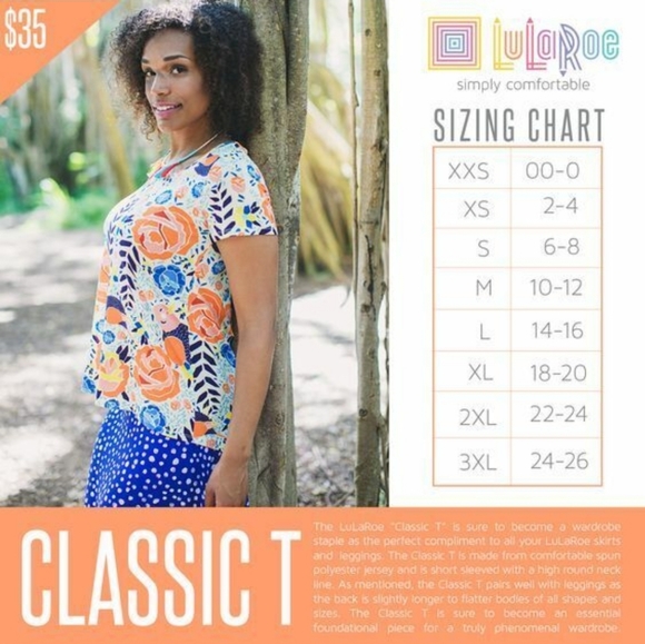 NWT LULAROE S/S STRIPED CLASSIC TEE SZ. L - Picture 4 of 4